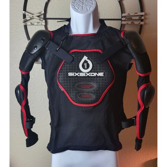 SixSixOne 661 Race Motocross Chest Back Spine Protector Youth Medium - Picture 1 of 7